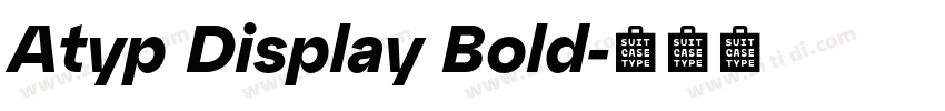 Atyp Display Bold字体转换